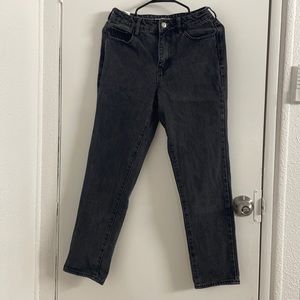 Pacsun Black Acid Wash Mom Jeans in a size 25